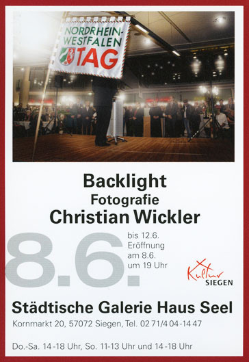Fotoausstellung "Backlight" zu den NRW-TAGEN in Siegen